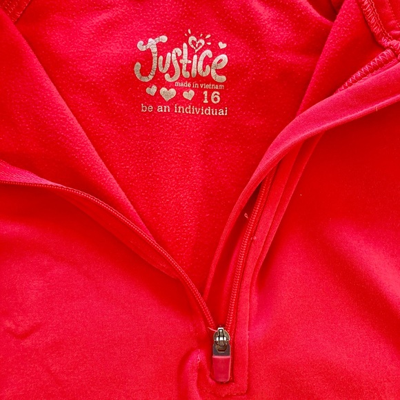 Justice athletic zipper top - Picture 2 of 4